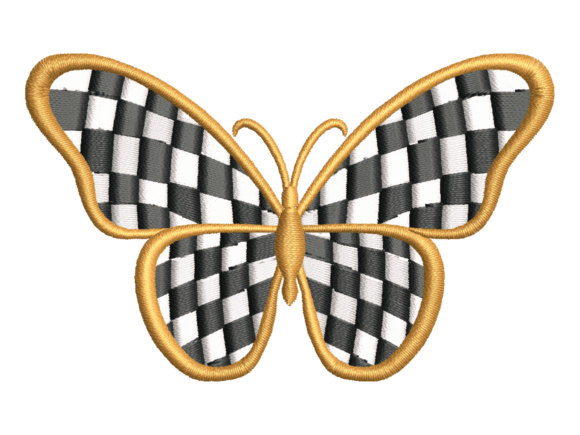Checkered Butterfly Embroidery Review