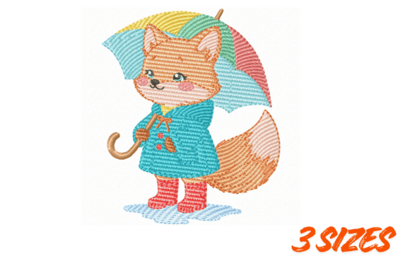 Cute Fox Umbrella Embroidery Design Review