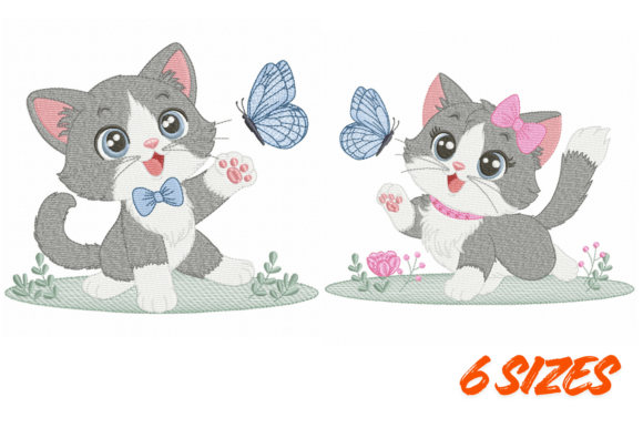 Cute Kitten Couple Embroidery Set Review