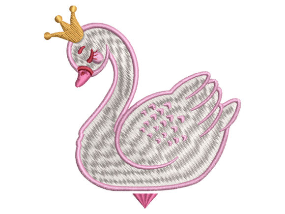 Elegant Crown Swan Embroidery: A Designer's Review