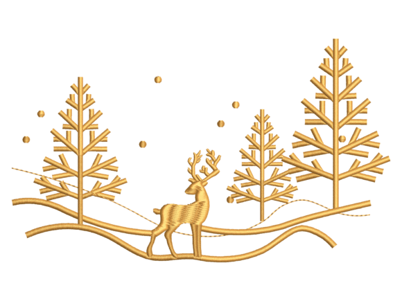 Winter Deer Forest Embroidery: A Designer's Holiday Review